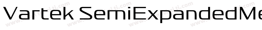 Vartek SemiExpandedMedium Regular字体转换